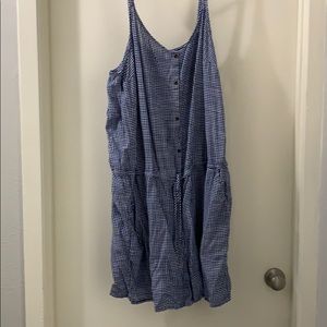 Old Navy Gingham Drawstring Romper